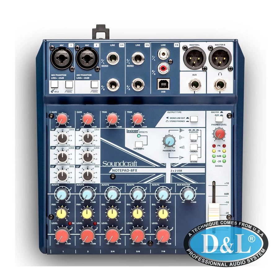 Bàn trộn Mixer Notepad-8FX