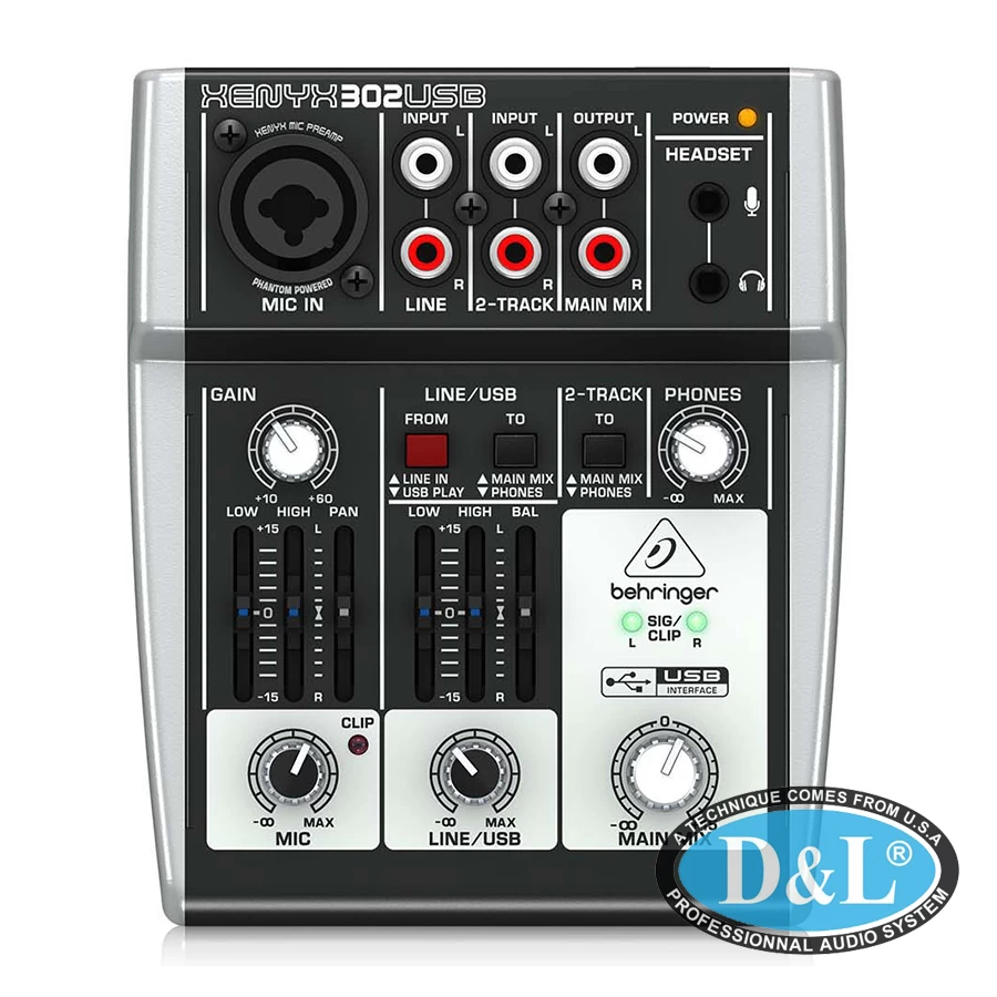 302USB Mixer Behringer Analog