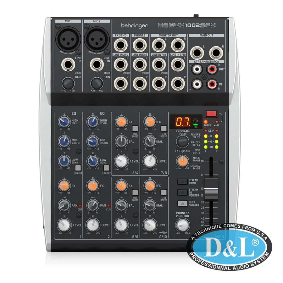 Mixer cơ Behringer XENYX 1002SFX
