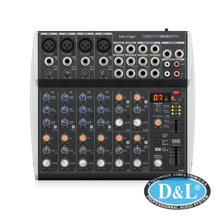 Mixer cơ Behringer XENYX 1202SFX