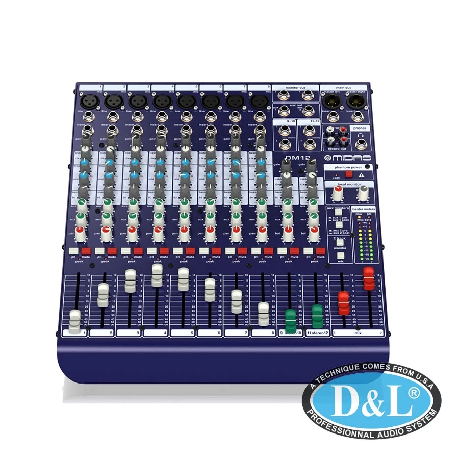 Mixer cơ Midas DM12