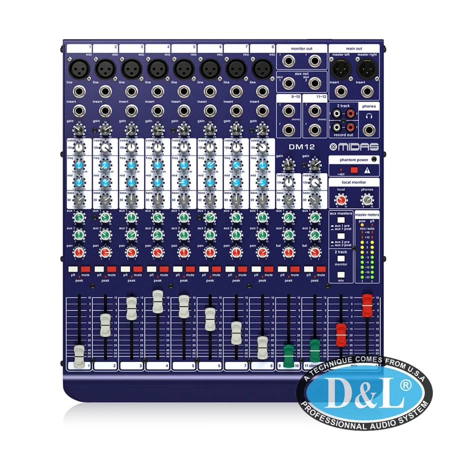 Mixer cơ Midas DM12