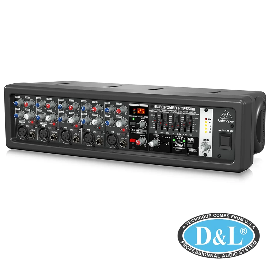 Mixer Behringer PMP550M Powered