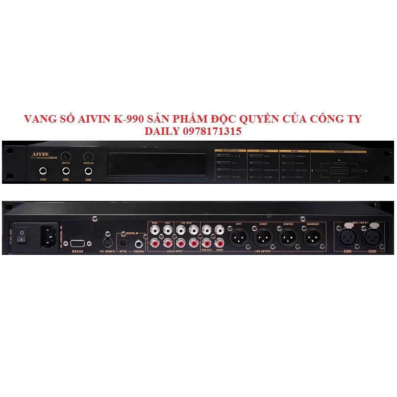 VANG SO KARAOKE AIVIN K-990