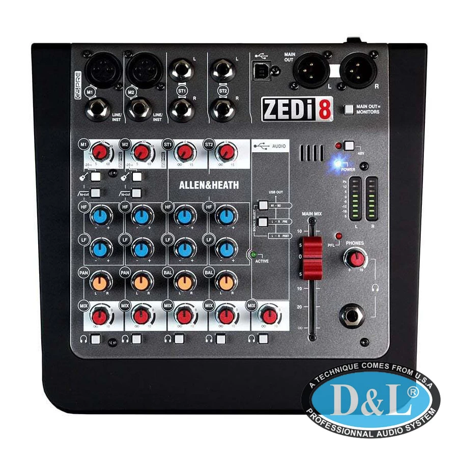 Bàn trộn Mixer Allen&heath ZEDi8